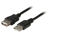 USB2.0 Verlängerungskabel A-A,St-Bu 0,5m -- schwarz, Classic
