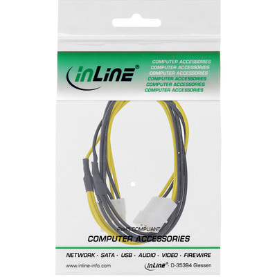 InLine® Stromadapter, 4pol zu 8pol, Netzteil zu Mainboard, 0,45m (Produktbild 2)