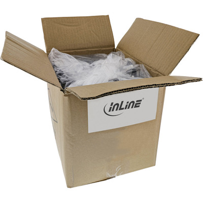 70er Bulk-Pack InLine® Patchkabel, S/FTP, Cat.6, PVC, CCA grau 1m (Produktbild 3)