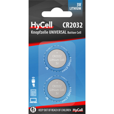 ANSMANN 5020202 Knopfzelle CR2032 HyCell 3V Lithium Mainboardbatterie, 2er-Pack (Produktbild 1)