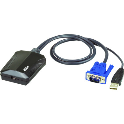 ATEN CV211 Konsolenadapter für Laptop, USB, VGA, schwarz (Produktbild 1)