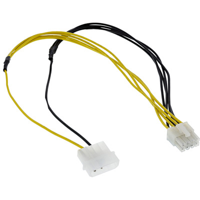 InLine® Stromadapter, 4pol zu 8pol, Netzteil zu Mainboard, 0,45m (Produktbild 1)