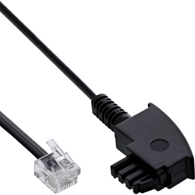 InLine® TAE-F Kabel für DSL Splitter, TAE-F ST an Western 6/2 DEC ST, 15m (Produktbild 1)