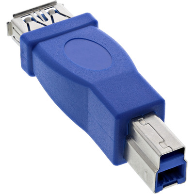 InLine® USB 3.0 Adapter, Buchse A auf Stecker B (Produktbild 1)