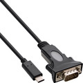 InLine® USB zu Seriell Adapterkabel, USB-C an 9pol Sub D Stecker, - 33308L