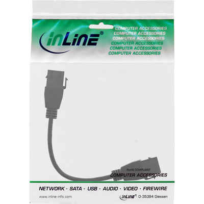 InLine® USB 3.2 Gen1 2x Keystone Adapterkabel, 2x USB A Keystone Buchse, 0,2m (Produktbild 2)