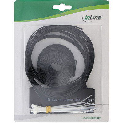 InLine® Schrumpfschlauch Set / Kabelschlauch Set, schwarz (Produktbild 2)