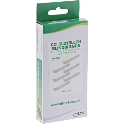 InLine® PCI Slotblech Blindblende, 6er Pack (Produktbild 2)