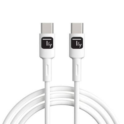 Techly USB-C Stecker 2.0 Kabel -- 1m weiß, ICOC-MUSB20-C60W1 (Produktbild 1)