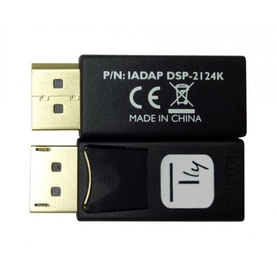 Adapter - DisplayPort 1.2 Stecker auf -- HDMI 4K 60Hz, IADAP-DSP-2124K (Produktbild 1)