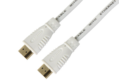 High Speed HDMI Kabel mit Ethernet -- ,weiß, 1m