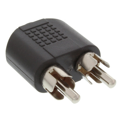 InLine® Audio Adapter, 3,5mm Klinke Buchse Stereo an 2x Cinch Stecker (Produktbild 1)