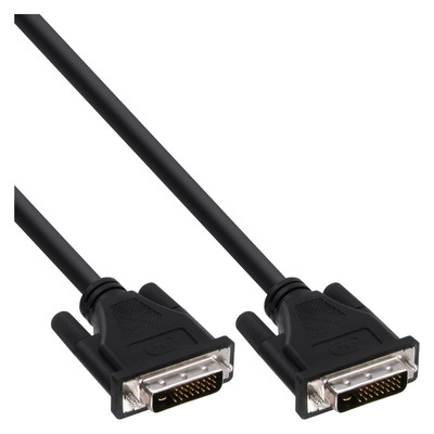 InLine® DVI-D Kabel, digital 24+1 Stecker / Stecker, Dual Link, 5m (Produktbild 1)